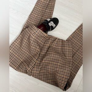 Ralph Lauren plaid brown wool pants in size 10 RN41381